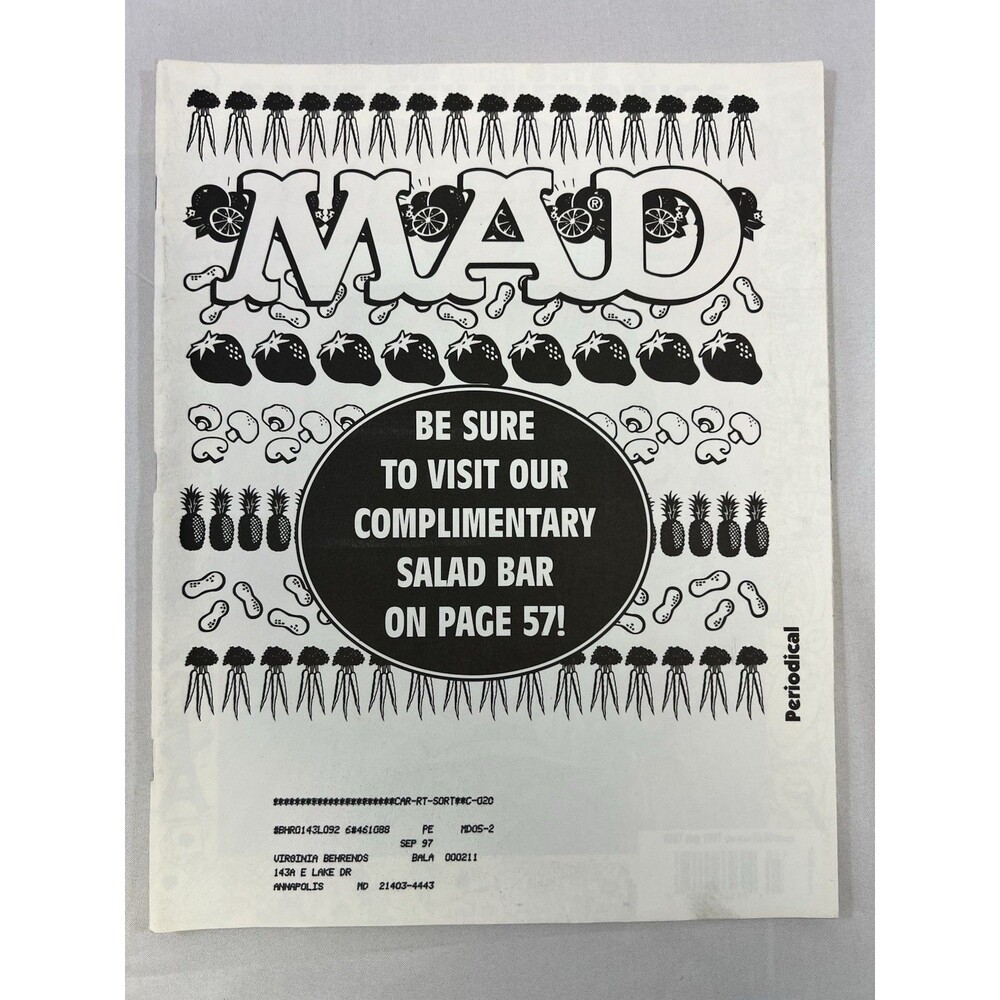 Vintage Original MAD Magazine #357 May 1997 Same-Sex Weddings